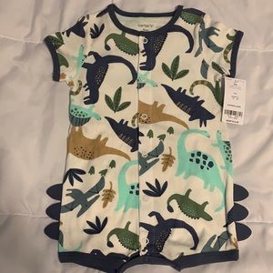Brand New Carter's Baby Boys Dinosaur Romper